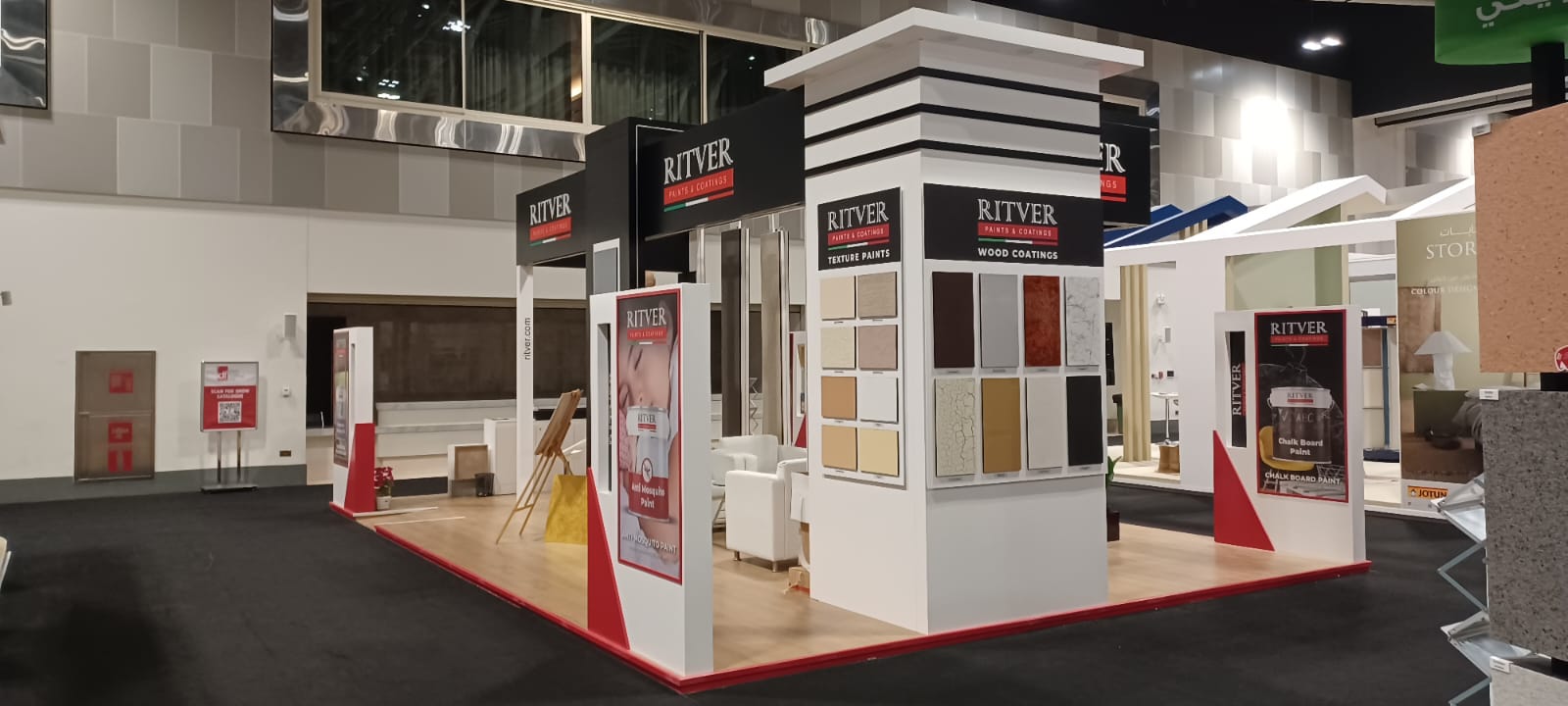 Exhibition stall design by Ask Solutions at Qatar Book Fair